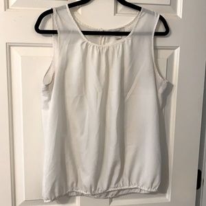 White loft tank top blouse